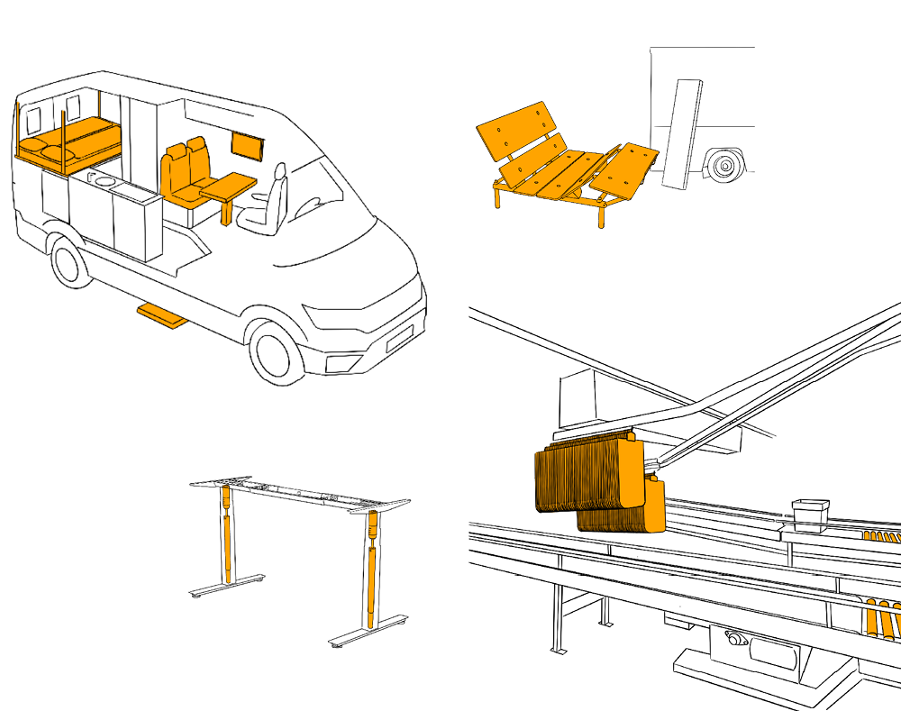 Representation of furniture and product components