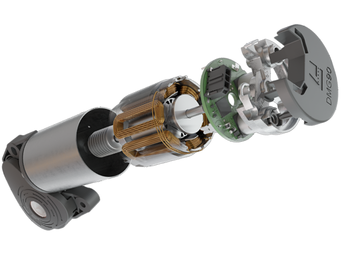 DMG90 exploded view of motor