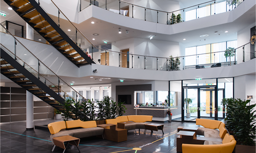 Atrium of LOGICDATA Headquaters